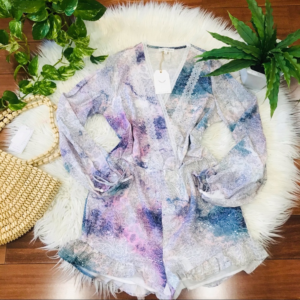 New🌿Tie Dye Athleisure Romper